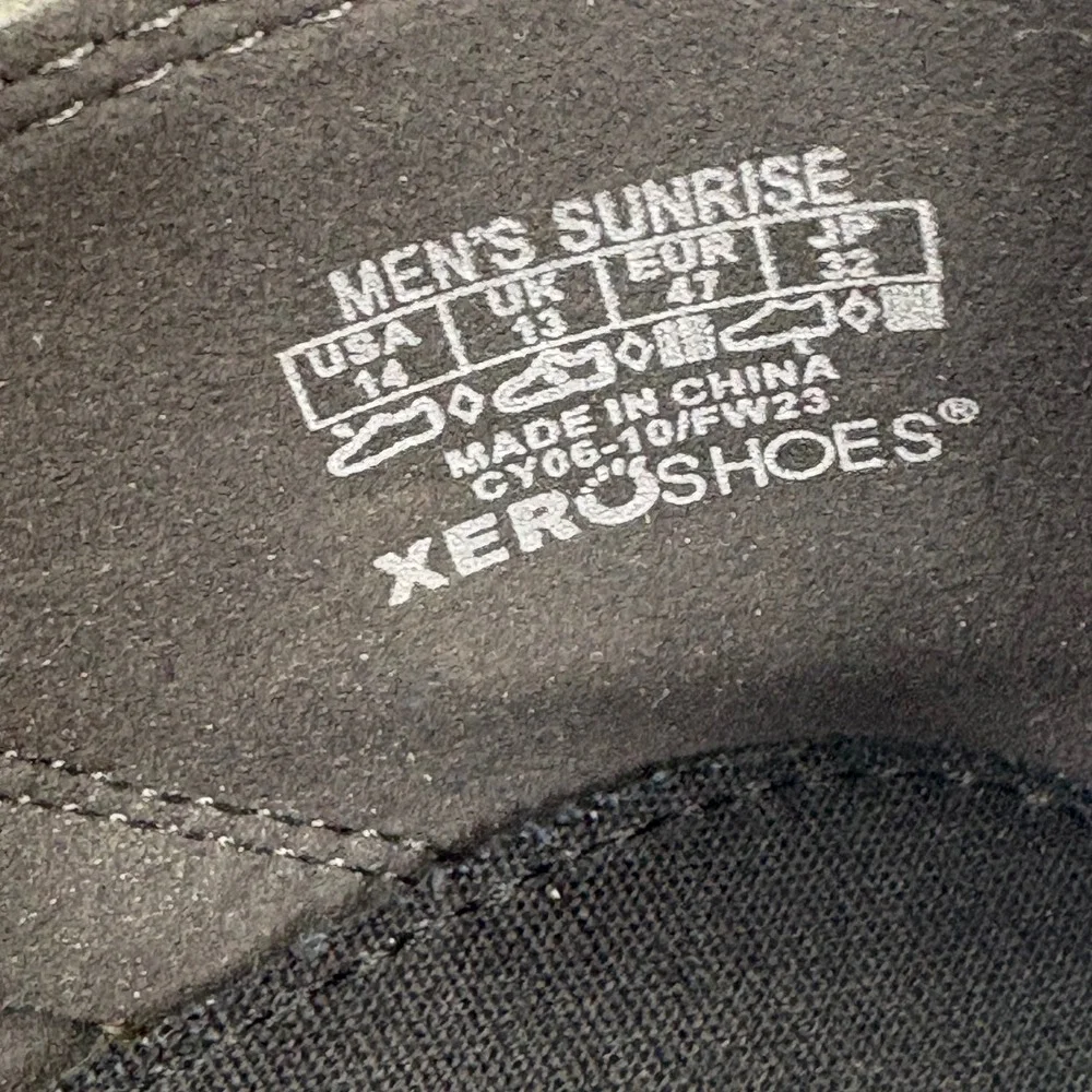 Xero Shoes Men's Sunrise Grey Minimalist Barefoot Slip On Casual Shoes Size 14